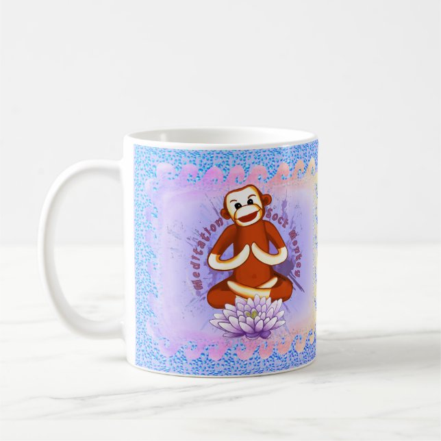 Tasse Singe Chaussette Lotus    (Gauche)
