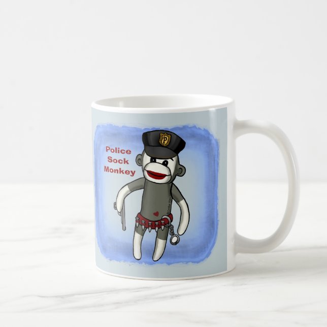Tasse Singe Chaussette Police (Droite)