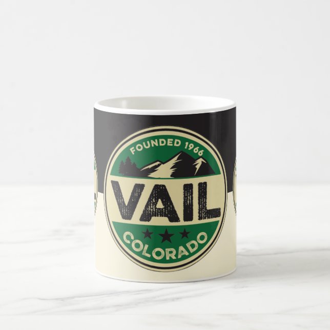 Tasse Ski Vail Black & Tan (Centre)
