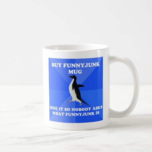 Tasse socialement maladroite de pingouin (Droite)
