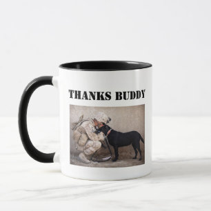 Tasse Soldat en Tenue de Combat avec son Chien Mil