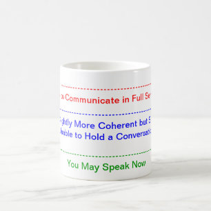Tasse somnolente de buveurs de café