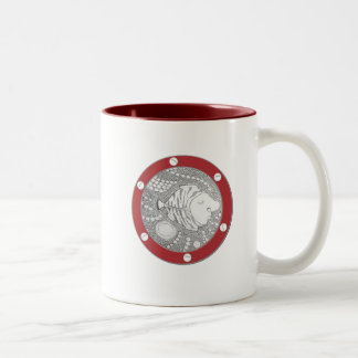 Tasse somnolente submersible de Bignose (rouge