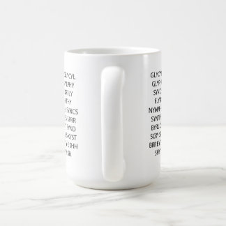 Tasse "sorts de jeu de mots de consonnes "