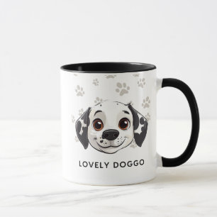 Tasse Sourire Lovely Doggo – Illustration de Chiot