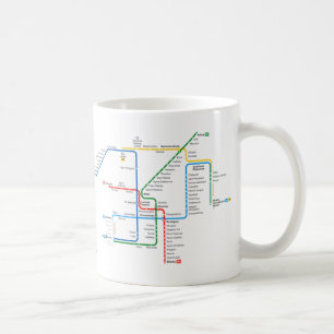 Tasse souterraine de carte d'Athènes