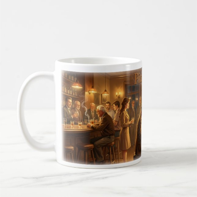 Tasse Souvenirs du Pianiste de Bar de Nuit (Gauche)