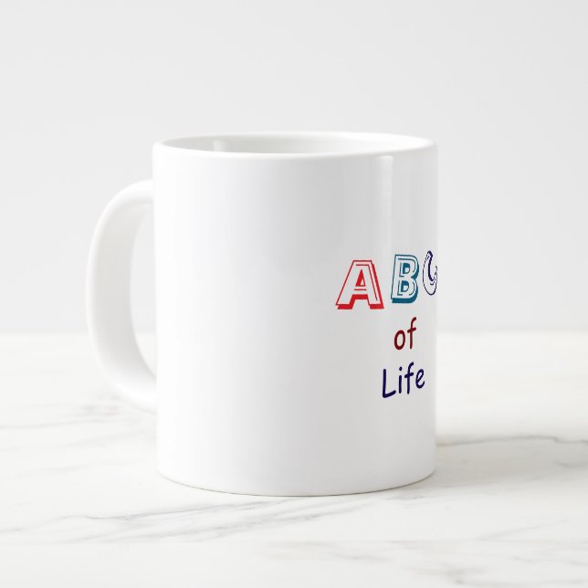 Tasse spéciale ABC de la vie (Devant gauche)