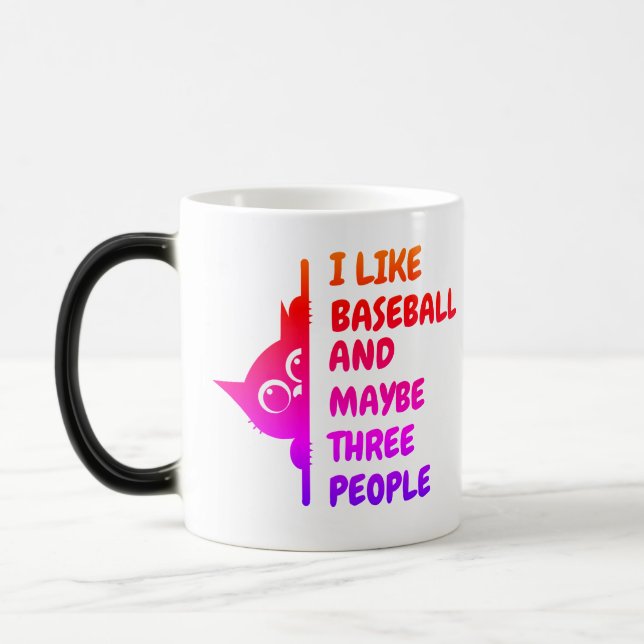Tasse spéciale baseball pour mon chat (Gauche)