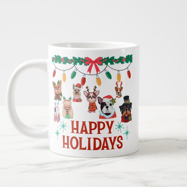 tasse spéciale café toit de Noël (Gauche)