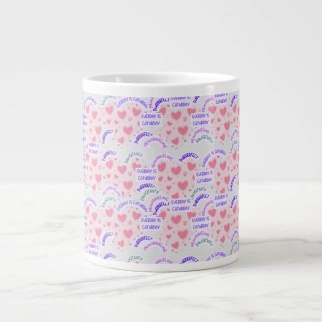 Tasse spéciale " Chaque jour est caturday" vibrati (Devant)