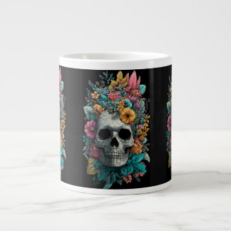 Tasse spéciale Crâne Floral – Art Botanique Gothiq