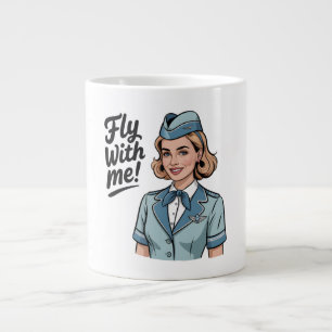 Tasse spéciale d'hôtesse de l'air scandinave