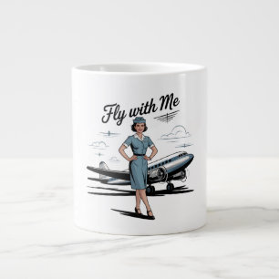 Tasse spéciale d'hôtesse de l'air scandinave