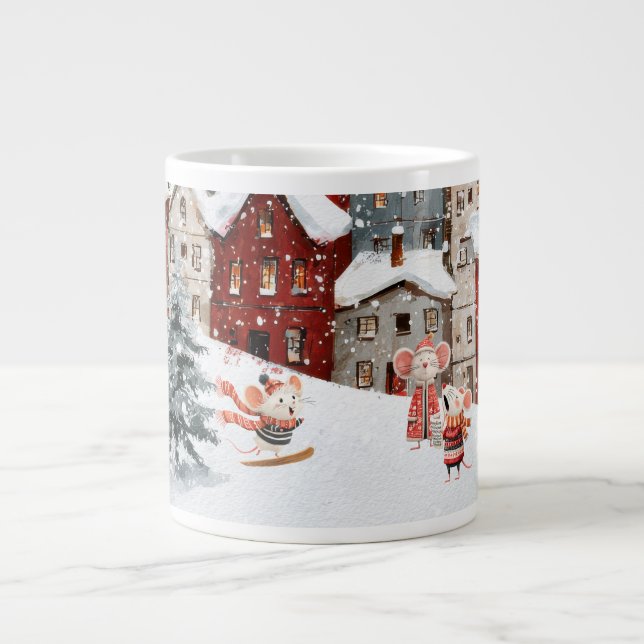 Tasse spéciale - La vie à Mice Town - C'est l'hive (Devant)