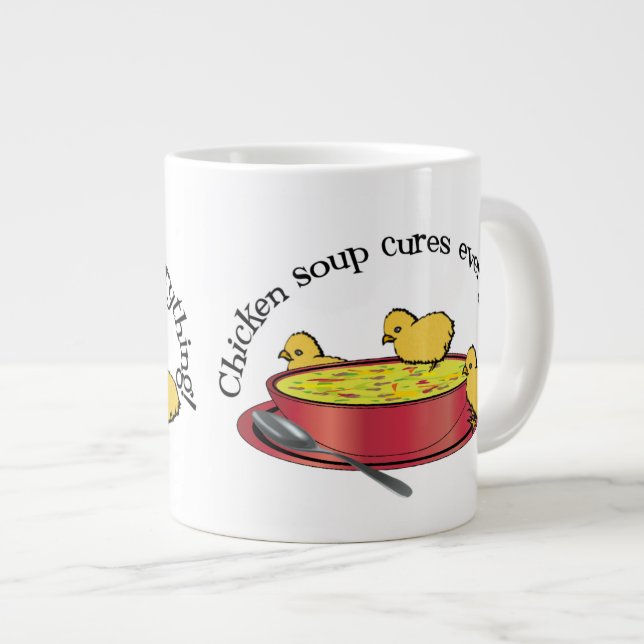Tasse spéciale : le bouillon de poulet guérit tout (Devant droit)