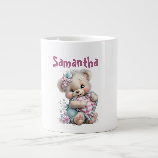 Tasse spéciale Ourson Fête de Naissance  (Devant)