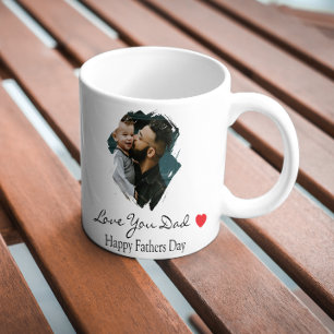 Tasse spéciale photo coup de pinceau personnalisée