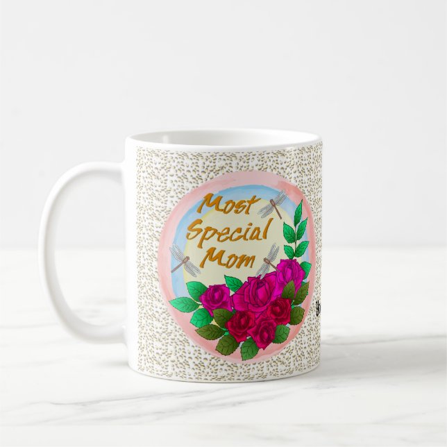 Tasse Spéciale Roses pour Maman (Gauche)