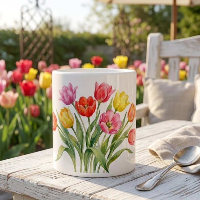 Tasse spéciale Tulipes de printemps (Créateur téléchargé)