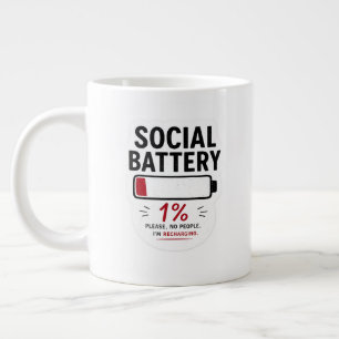 Tasse spécialité batterie sociale faible Introve