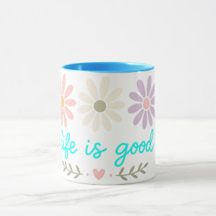 Tasse Spring Daisy, Tasse de café Fleur Pastel Boh
