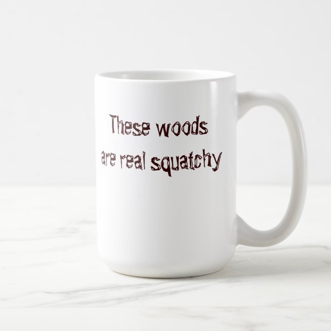 tasse squatchy en bois (Droite)