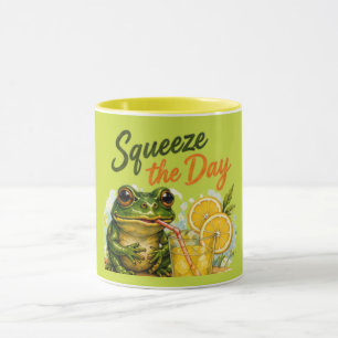 Tasse Squeeze the Day Trim Jaune