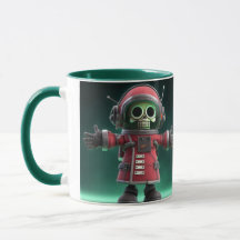 Tasse squelette astronaute – Crâne d'espace drôle