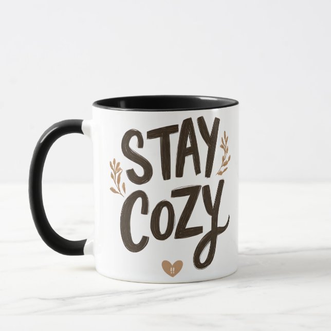 Tasse Stay Cozy | Cadeau de Confort de Style de Vi (Gauche)