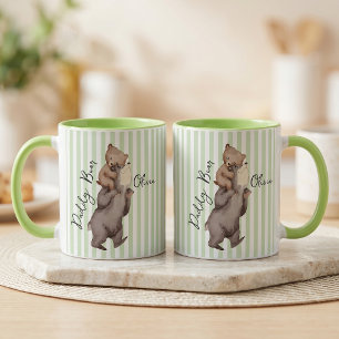 Tasse Stripe Daddy Bear Cadeau de la Fête des Père