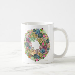 Tasse succulente de guirlande de désert