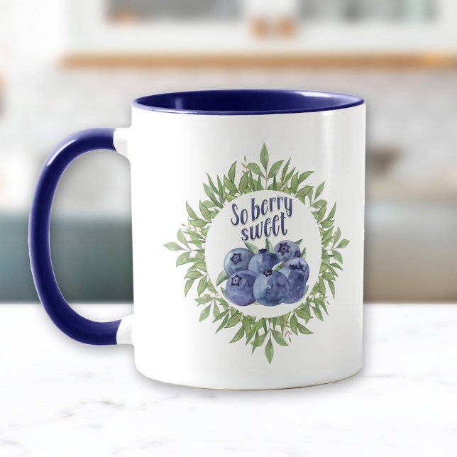Tasse sucrée aux baies de bleuets (So berry sweet mug with blueberries)