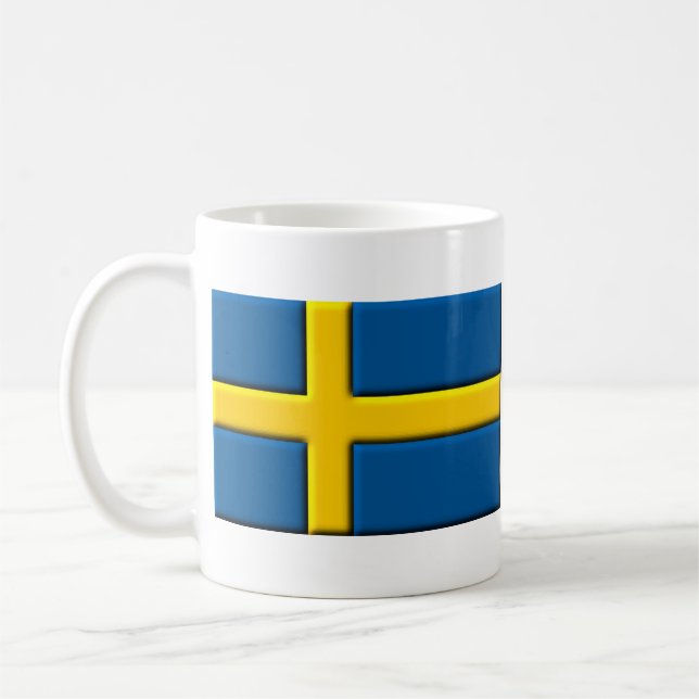Tasse suédoise de Svensk de drapeau (Gauche)