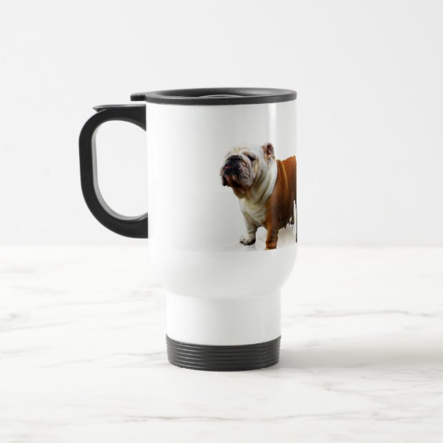 Tasse suffisante de voyage de bouledogue (Gauche)