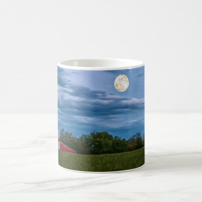 Tasse Super Flower Moon Over A Barn Café (Centre)