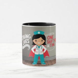 Tasse Super-héroïne Infirmière : Un cadeau pour le