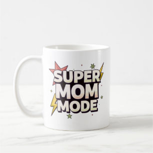 Tasse Super Maman de Style Bande Dessinée Mug en
