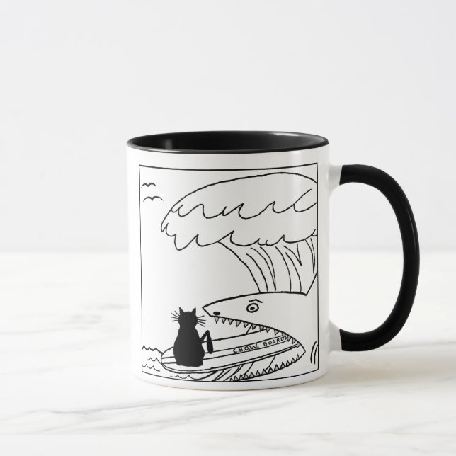 Tasse surfante de bande dessinée de haineux de (Droite)