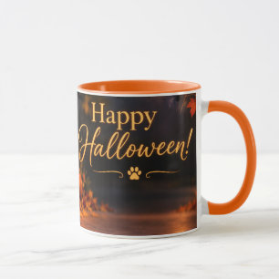 Tasse Surprise de Chien Joyeux Halloween Citrouill