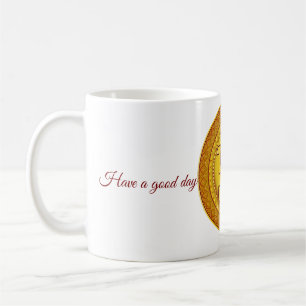 Tasse Swastik Hindou Doré - Cadeau de Diwali Pooja