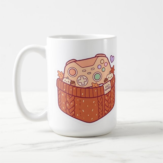 Tasse Sweater Contrôleur de jeu Pastel Kawaii Cozy (Gauche)