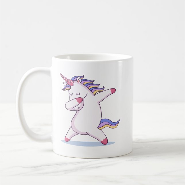 Tasse tamponnante de licorne (Gauche)