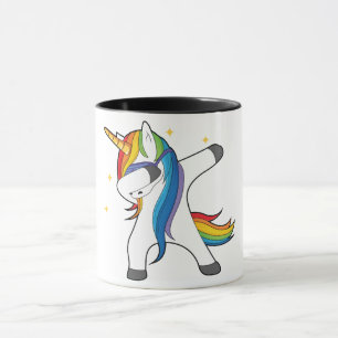 Tasse tamponnante de licorne mignonne unique