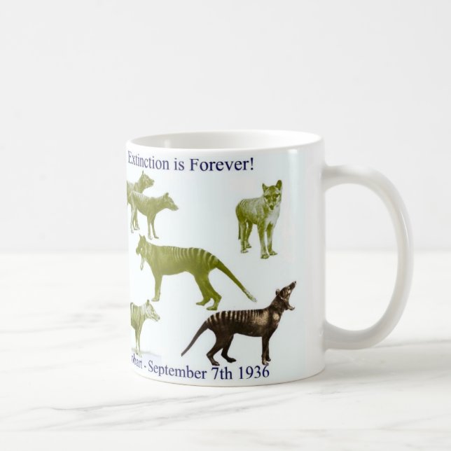 Tasse tasmanienne de Thylacine de tigre (Droite)