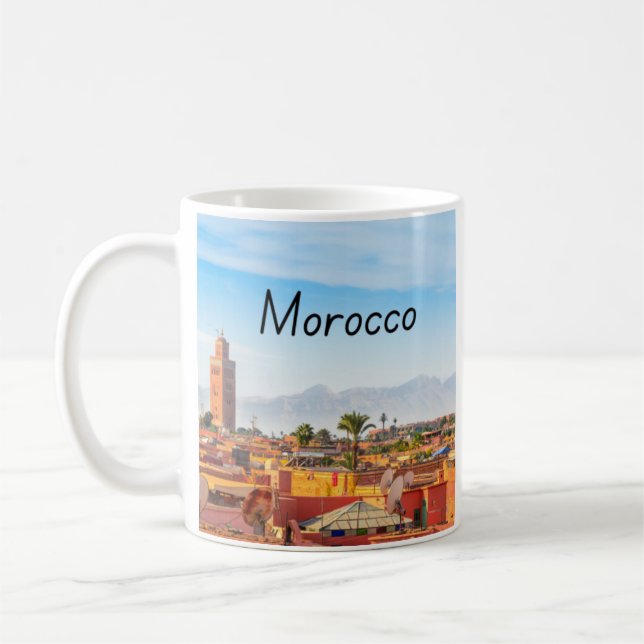 tasse, tasse avec design marocain, cadeau (Gauche)