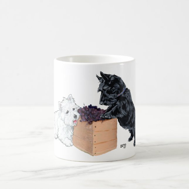 Tasse Terrier Écossais et West Highland White (Centre)