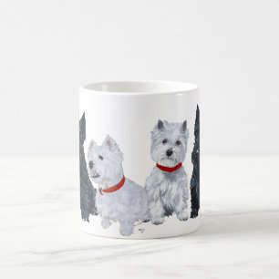 Tasse Terrier Écossais et West Highland White