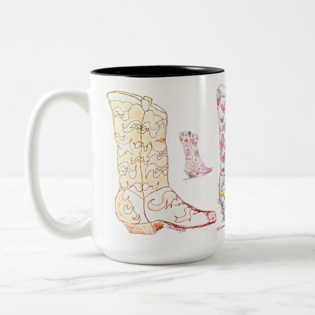 Tasse tes talons tasse de café (Gauche)