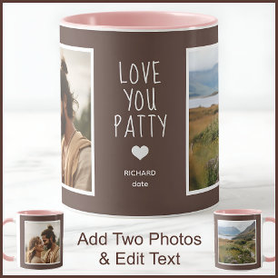 Tasse Texte Photos Femme Aimée C33 Anniversaire de